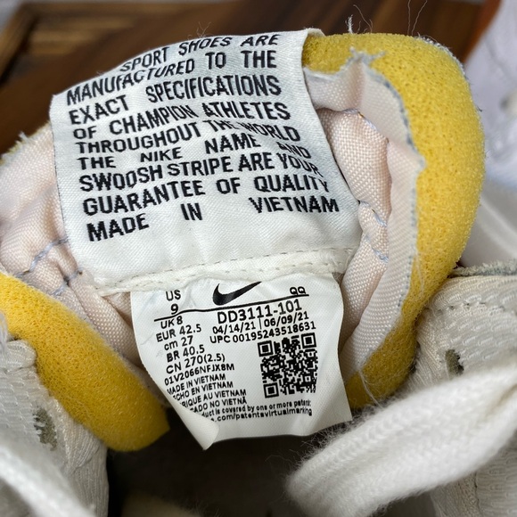 Nike Blazer Mid 77 Jumbo Dark Russet Orange Sneaker DD3111-101 Men’s Shoe Size 9 - Picture 12 of 13